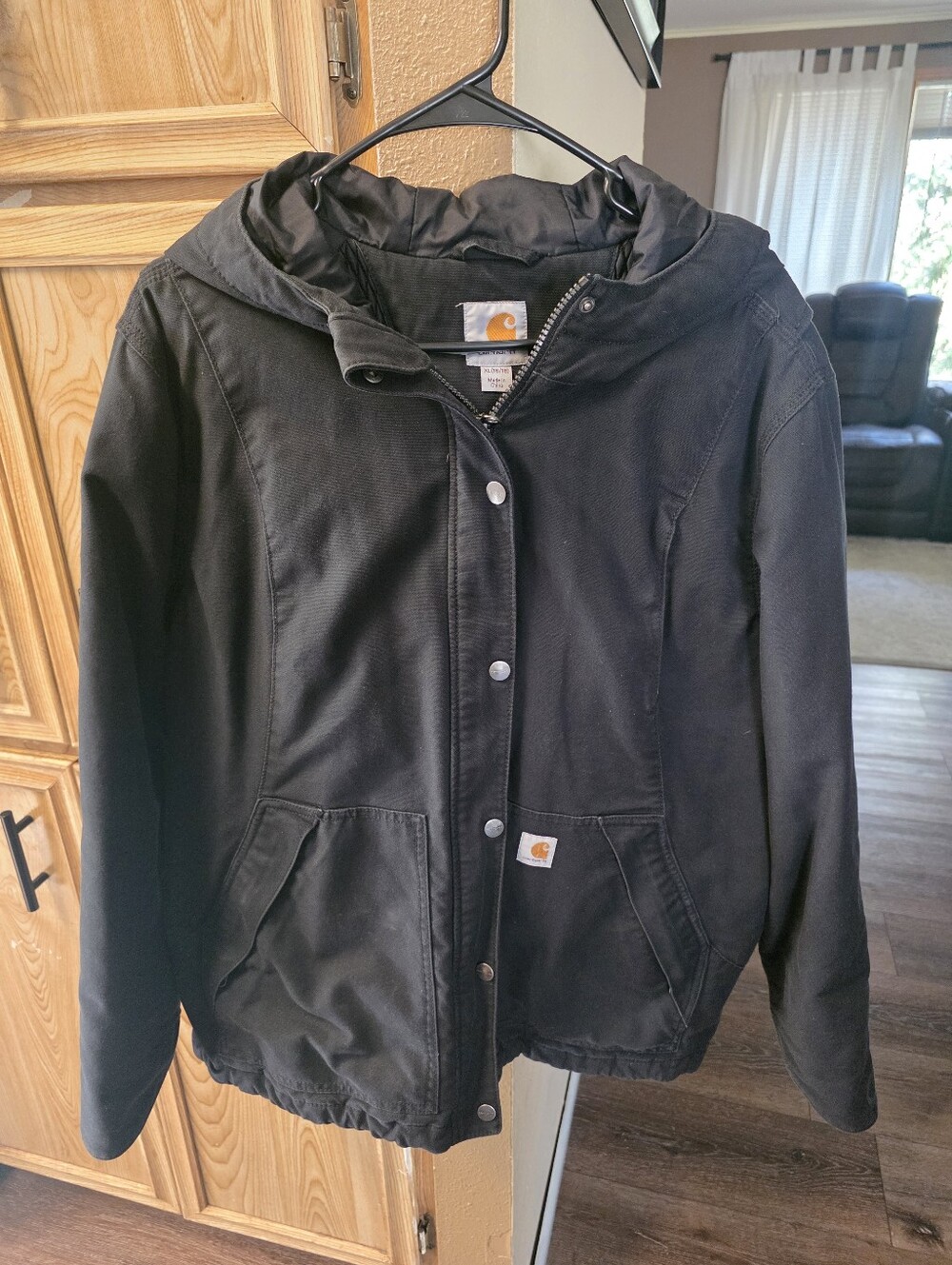 Carhartt Black Utility Hooded Jacket